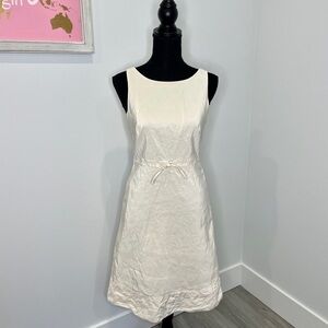 J.Crew Beige Silk Midi Dress